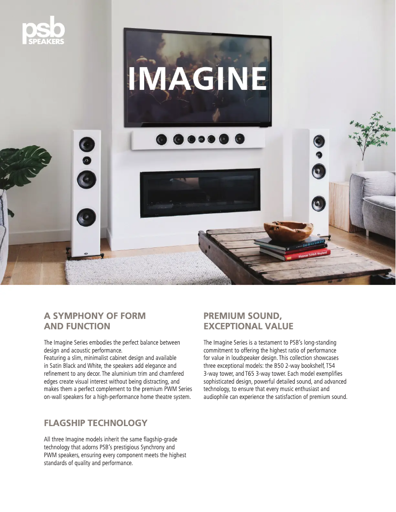Page n°1 - Fiche technique PSB Imagine T65