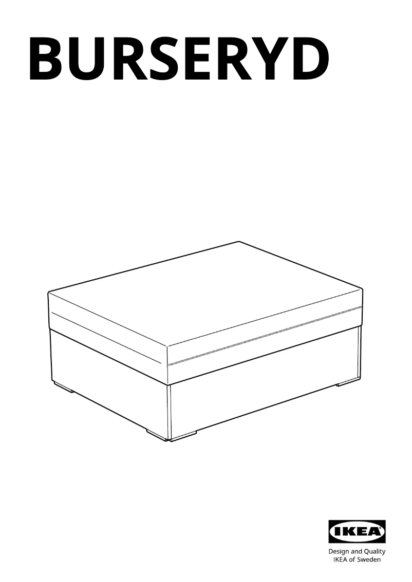 Image de la première page du manuel de l'appareil BURSERYD 705.954.60