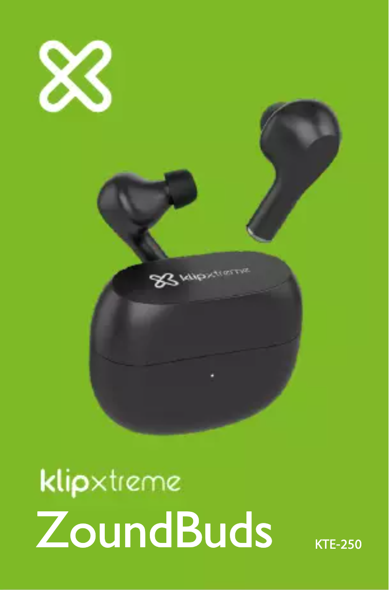 Page n°1 - Manuel utilisateur Klip Xtreme ZoundBuds KTE-250