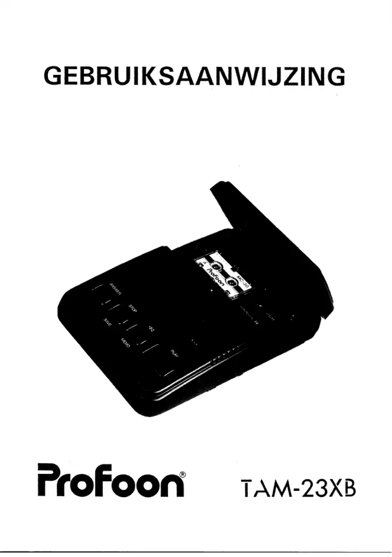 Page 1 de la notice Manuel utilisateur Profoon TAM-23XB