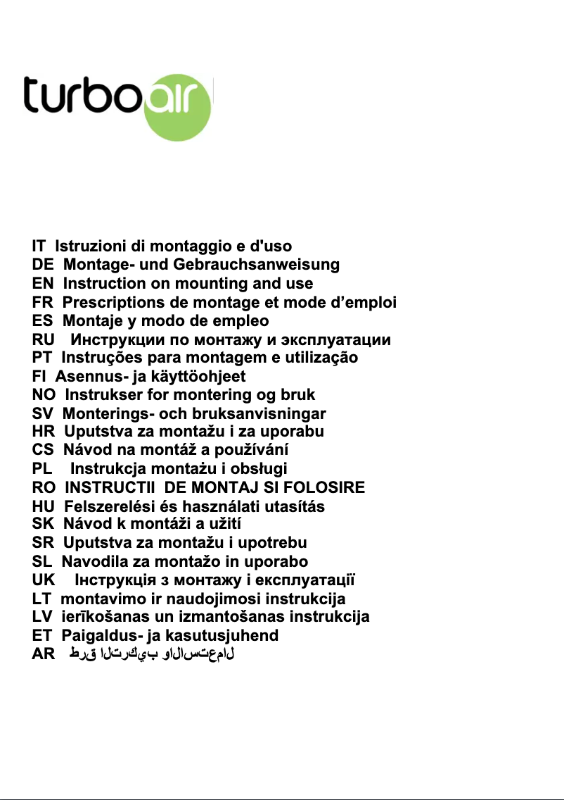 Image de la première page du manuel de l'appareil Tivoli