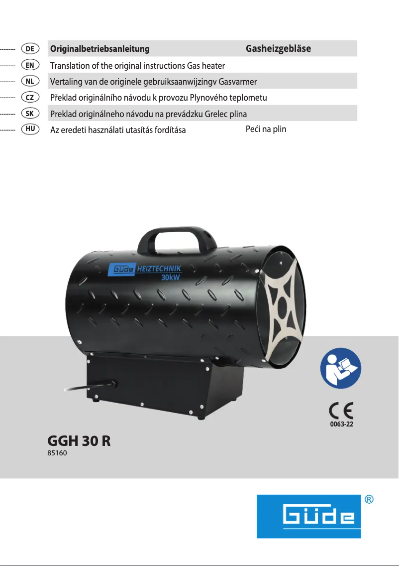 Image de la première page du manuel de l'appareil GGH 30 R