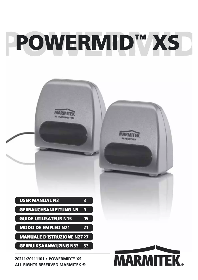 Page 1 de la notice Manuel utilisateur Marmitek Powermid XS