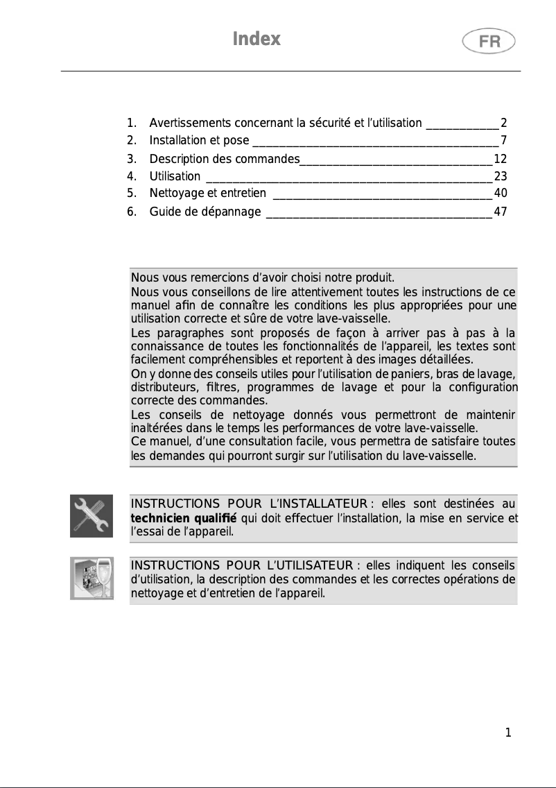 Page n°1 - Manuel utilisateur Smeg STL22124FR