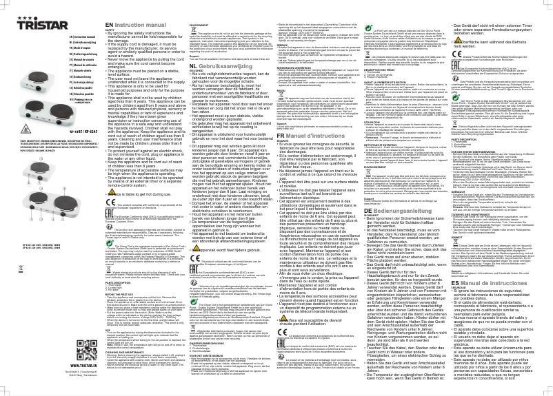 Image de la première page du manuel de l'appareil KP-6245