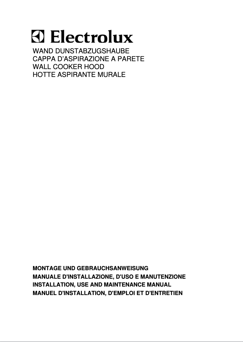 Page 1 de la notice Manuel utilisateur Electrolux EFC 9710