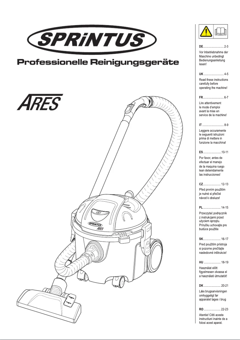 Page n°1 - Manuel utilisateur SPRiNTUS Ares