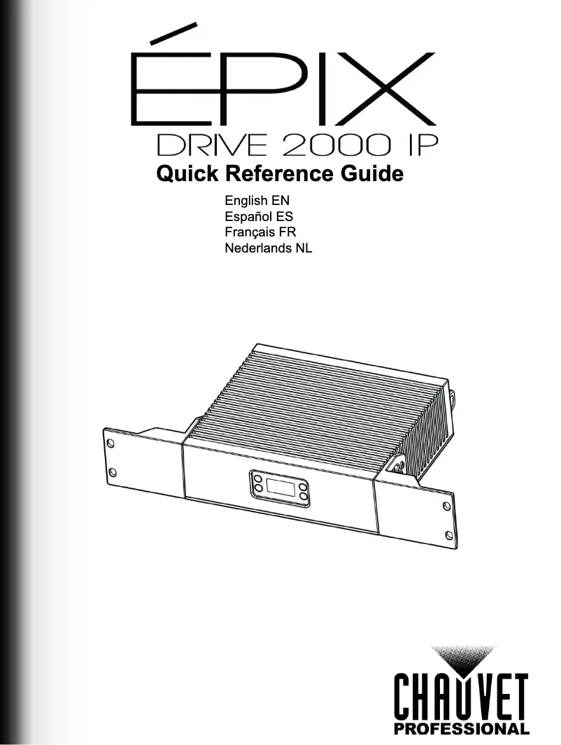 Page 1 de la notice Manuel utilisateur Chauvet ÉPIX Drive 2000 IP