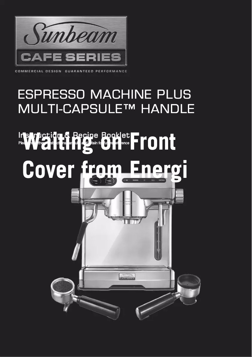Página 1 del manual Manual de usuario Sunbeam Cafe Series EM7100
