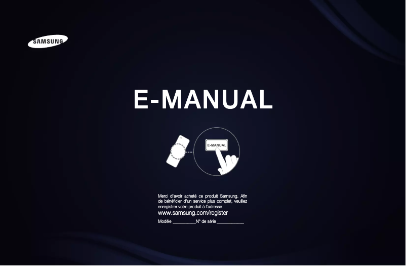 Page n°1 - Manuel utilisateur Samsung UE55D6000TW