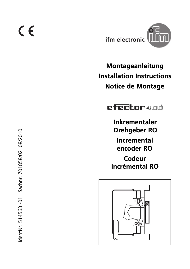 Page n°1 - Manuel utilisateur IFM RO6345