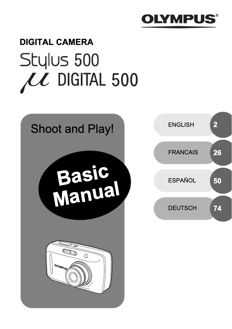 Imagen de la primera página del manual del dispositivo µ  Digital 500