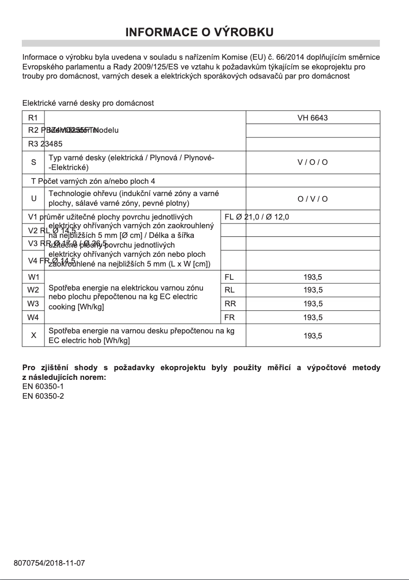 Image de la première page du manuel de l'appareil VH 6643