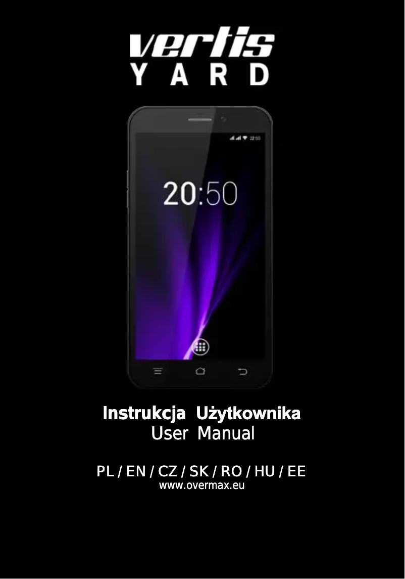 Page 1 de la notice Manuel utilisateur Overmax Vertis Yard