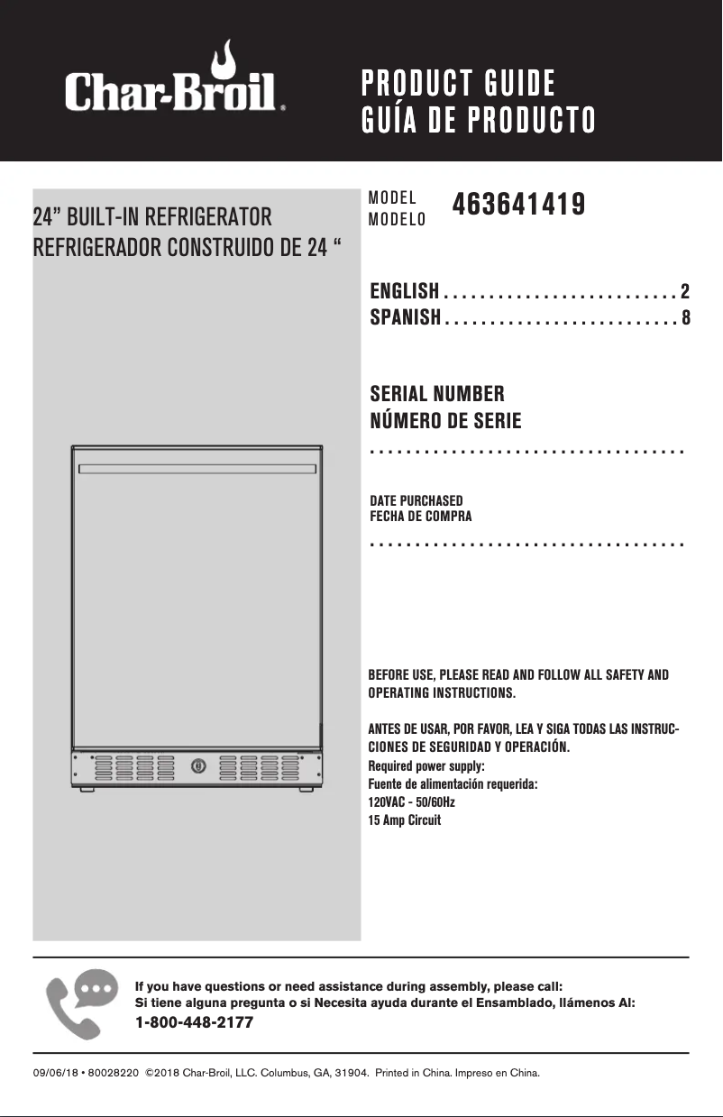 Image de la première page du manuel de l'appareil Medallion 463641419