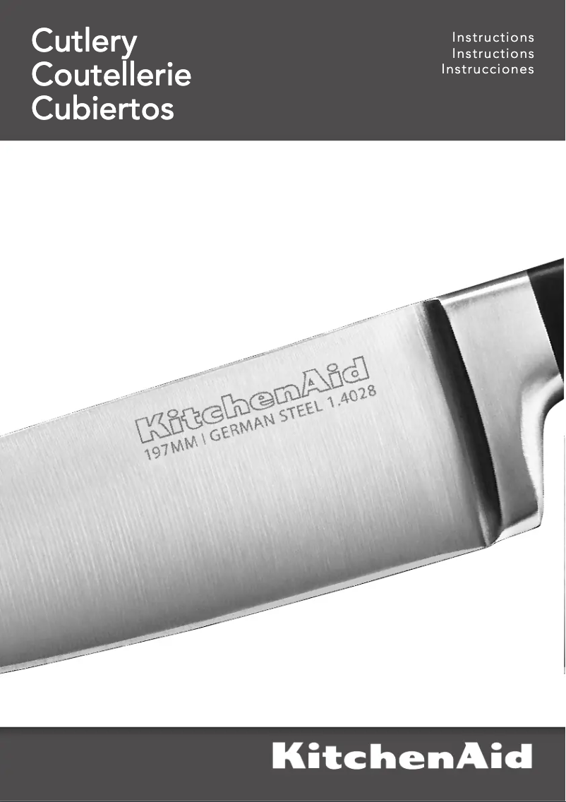 Page 1 de la notice Manuel utilisateur KitchenAid KKFSS14BO