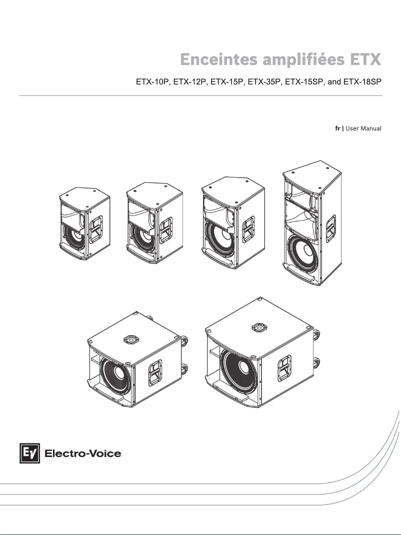 Page 1 of the manual User Manual Electro-Voice ETX-12P