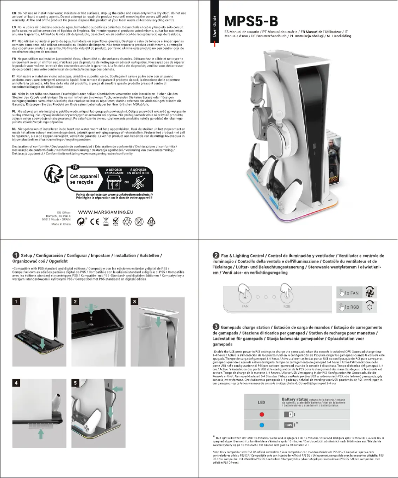 Image de la première page du manuel de l'appareil MPS5-B