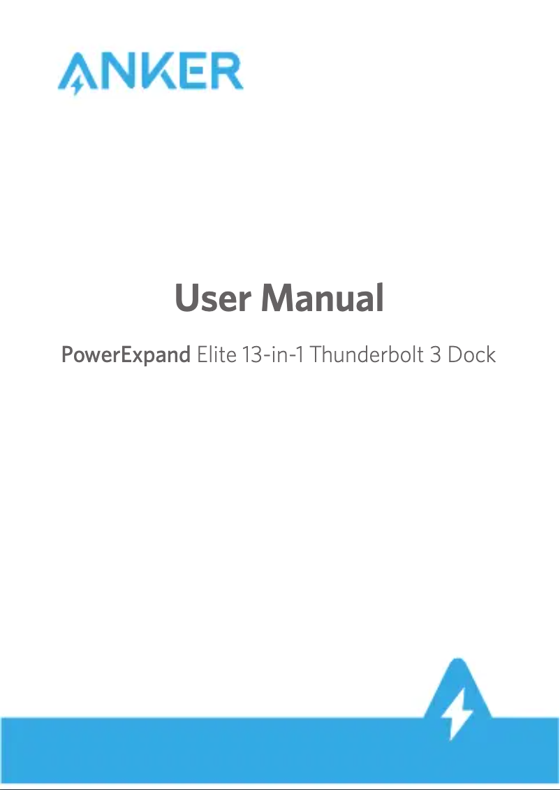 Page 1 de la notice Manuel utilisateur Anker PowerExpand Elite