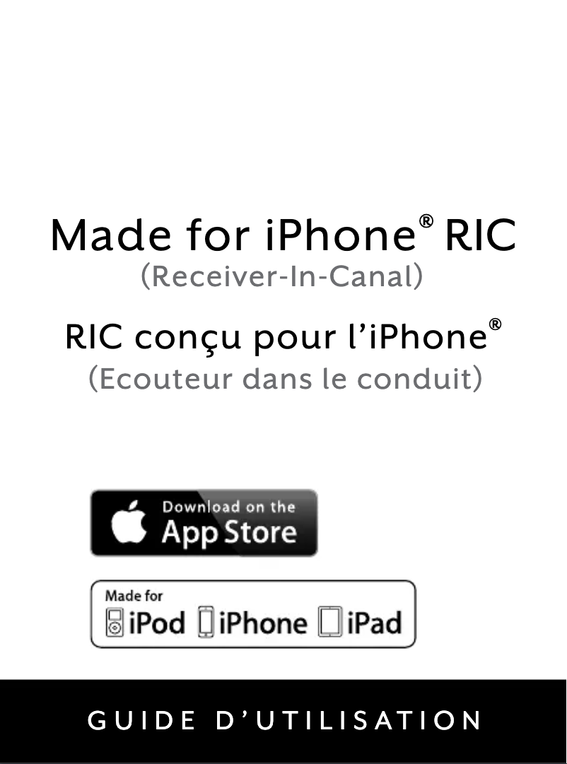 Page n°1 - Manuel utilisateur Starkey Halo