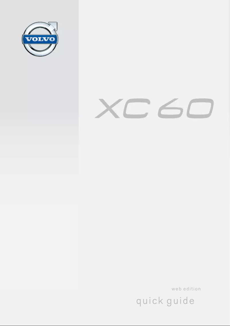 Page 1 de la notice Manuel utilisateur Volvo XC60 (2105)