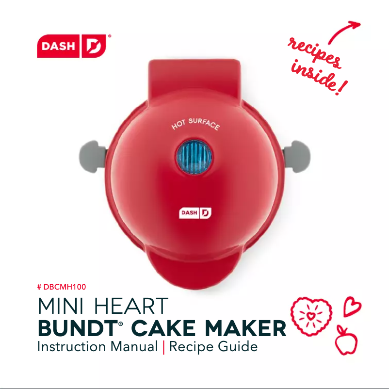 Page n°1 - Manuel utilisateur Dash Mini Heart Bundt DBCMH100