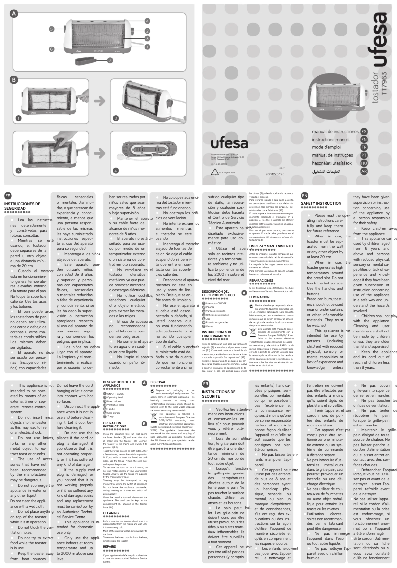 Image de la première page du manuel de l'appareil TT7963
