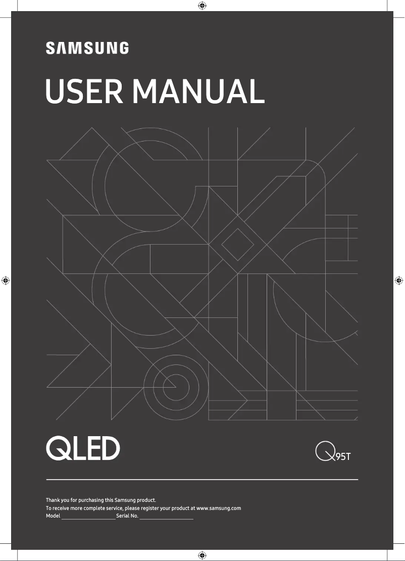 Page 1 de la notice Manuel utilisateur Samsung QE85Q95TATXXU