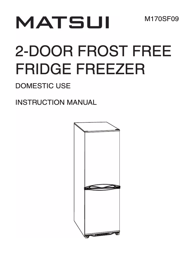 Página 1 del manual Manual de usuario Matsui M170SF09