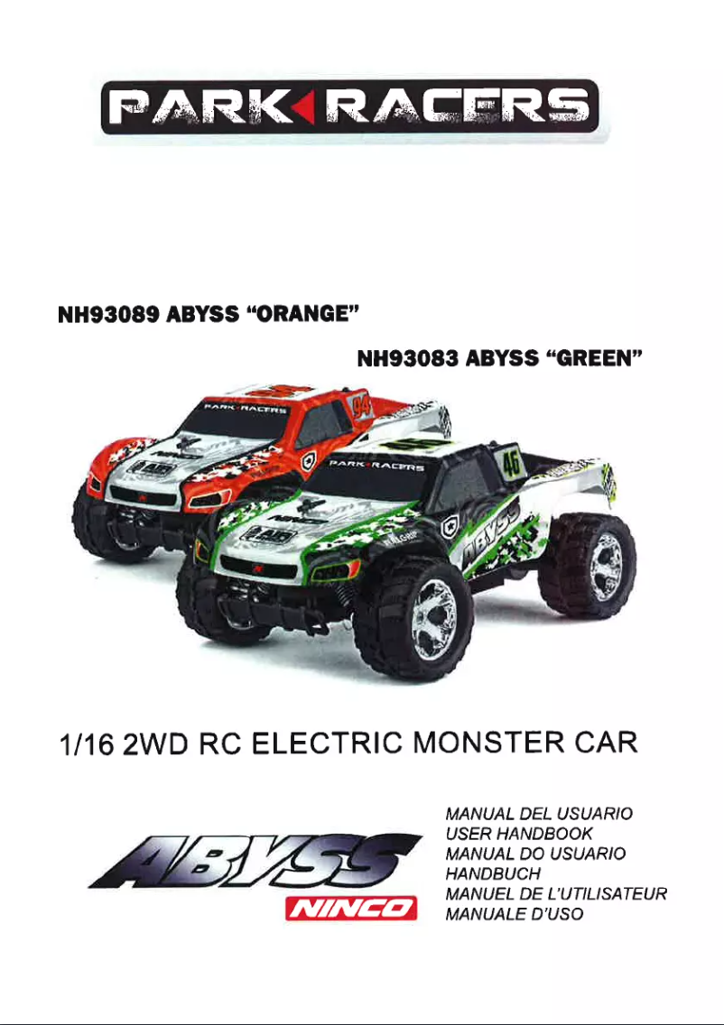 Page 1 de la notice Manuel utilisateur NINCO Parkracers Abyss