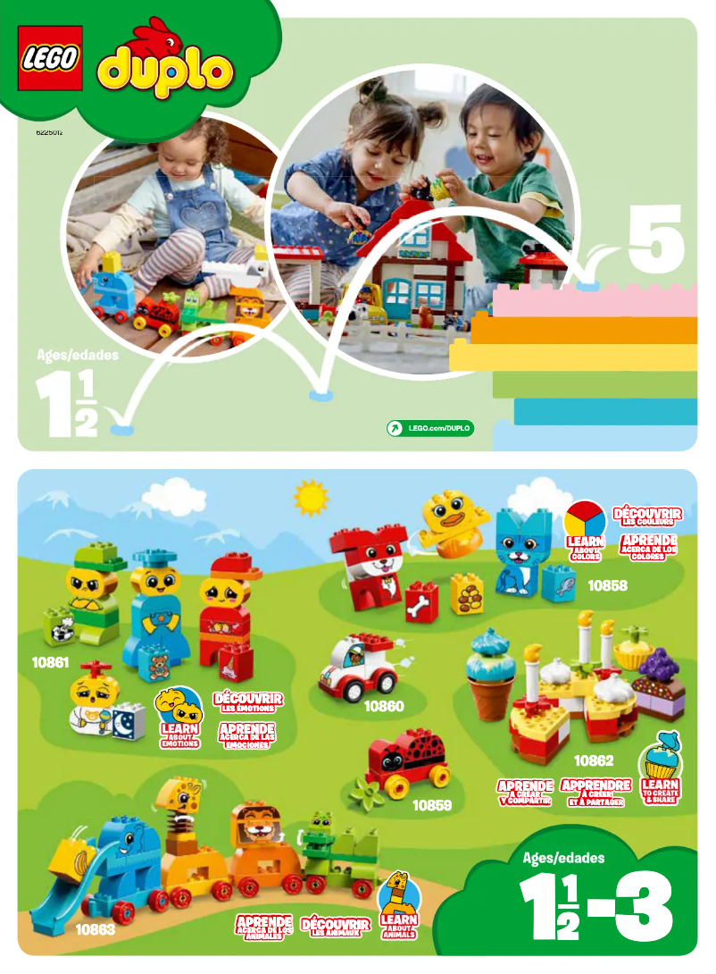 Page 1 de la notice Manuel utilisateur Lego Duplo 30325