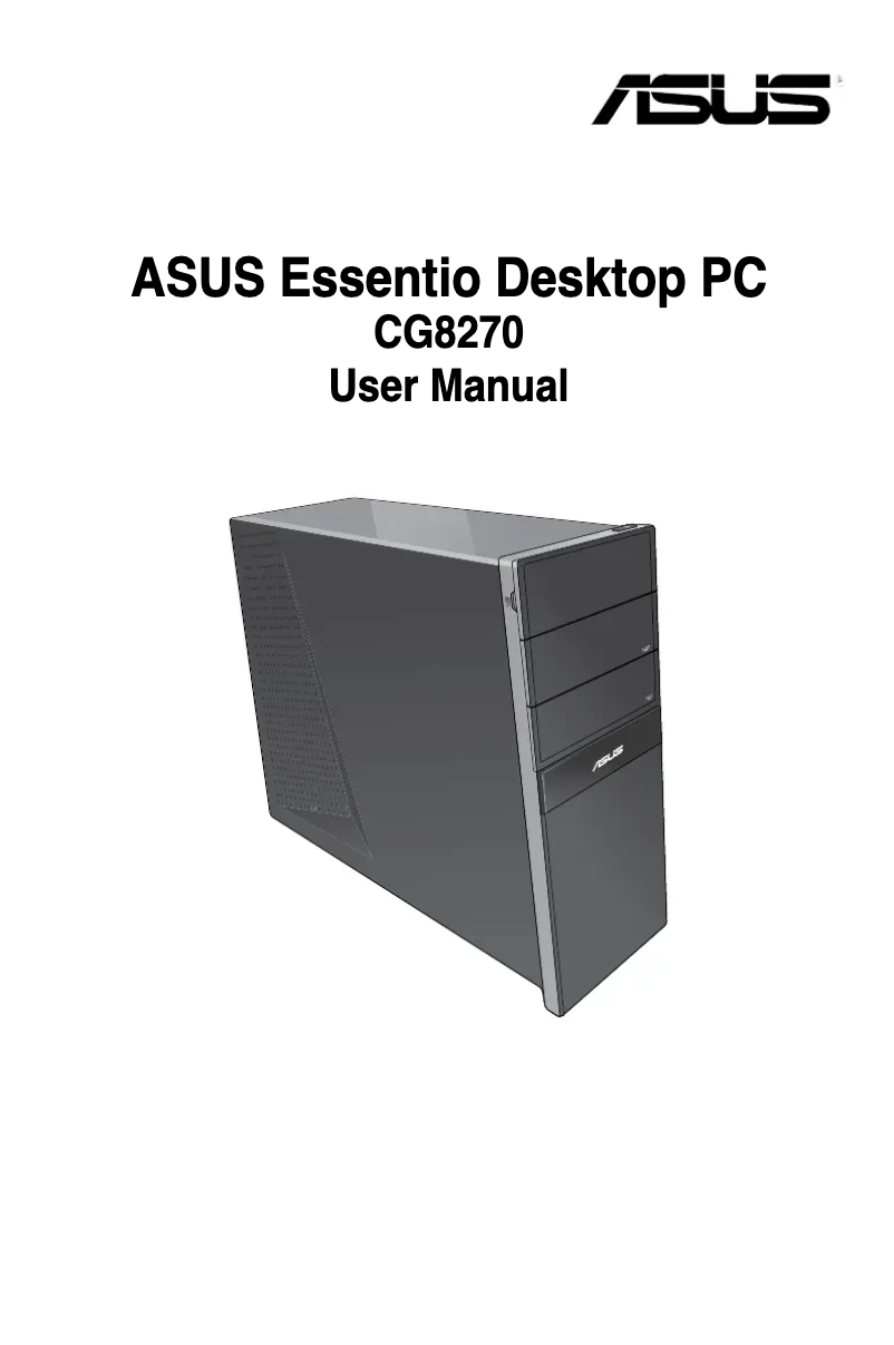 Page 1 de la notice Manuel utilisateur Asus Essentio CG8270
