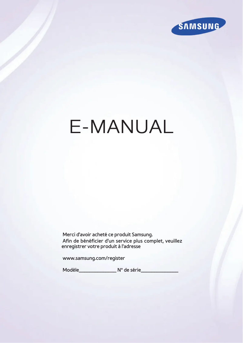 Page n°1 - Manuel utilisateur Samsung UE58J5200A