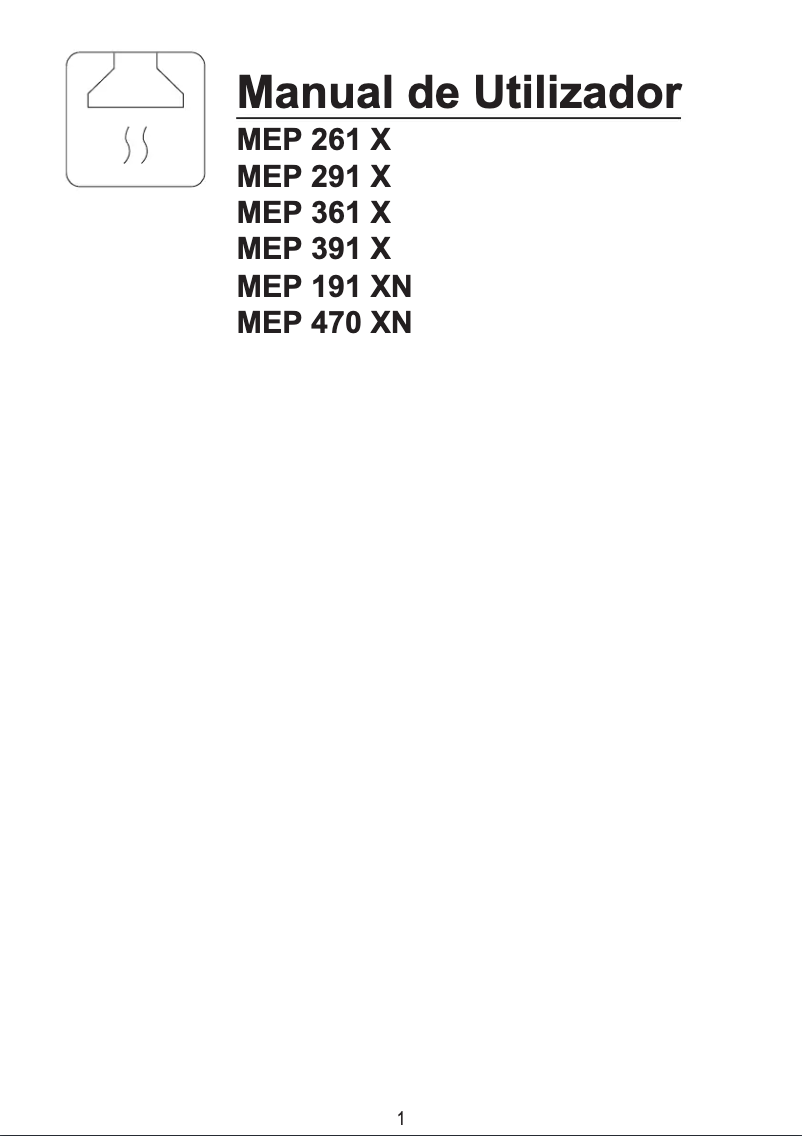 Page n°1 - Manuel utilisateur Meireles MEP 61 N