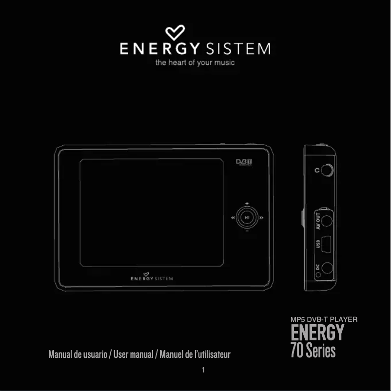 Image de la première page du manuel de l'appareil Energy 70