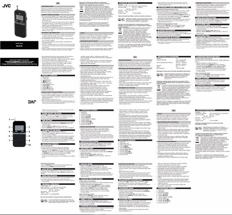 Page n°1 - Manuel utilisateur JVC RA-E411B