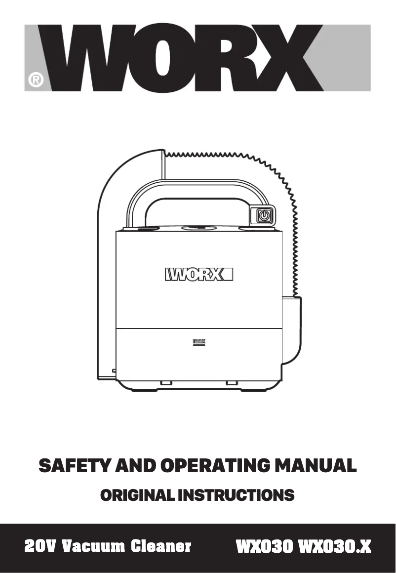 Page n°1 - Manuel utilisateur Worx WX030