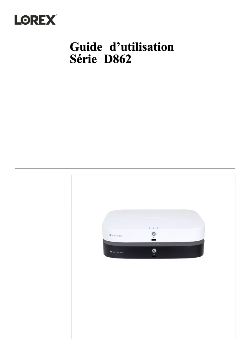Page n°1 - Manuel utilisateur Lorex MCBL-60BNCU4K1PK8B