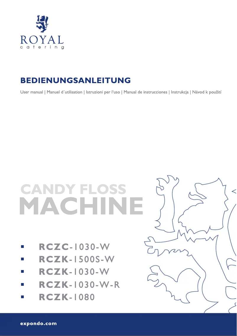 Image de la première page du manuel de l'appareil RCZK-1030-W-R