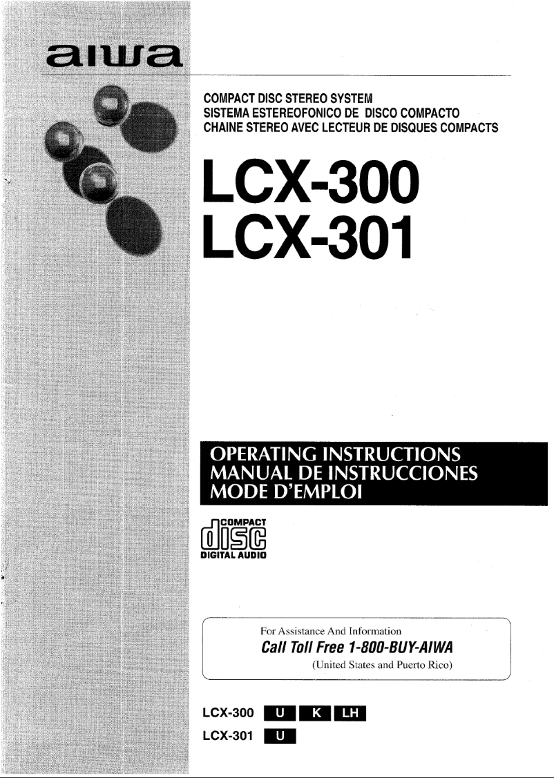Página 1 del manual Manual de usuario Aiwa LCX-301