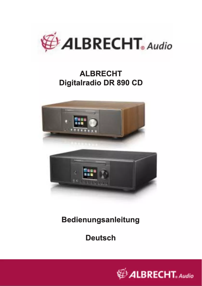 Page n°1 - Manuel utilisateur Albrecht DR 890 CD