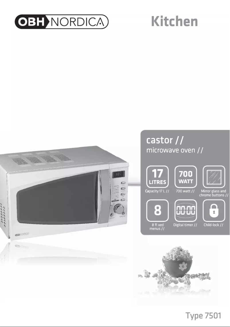 Page n°1 - Manuel utilisateur OBH Nordica Castor