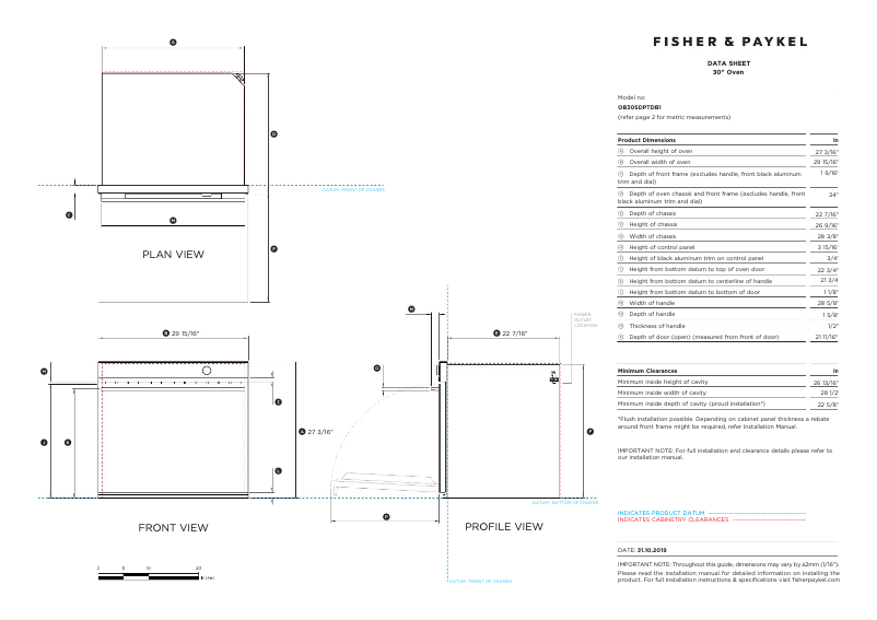 Image de la première page du manuel de l'appareil OB30SDPTDB1