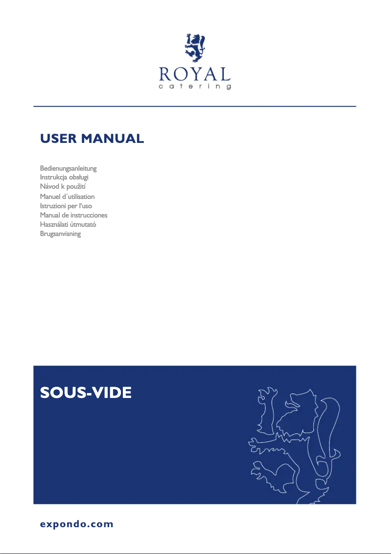 Page n°1 - Manuel utilisateur Royal Catering RCVG-45