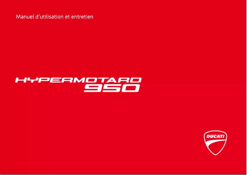 Image de la première page du manuel de l'appareil Hypermotard 950 (2020)