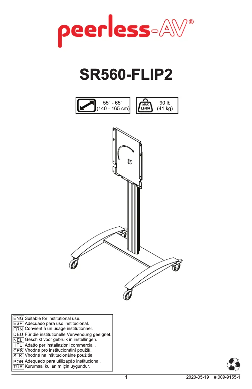 Image de la première page du manuel de l'appareil SR560-Flip2
