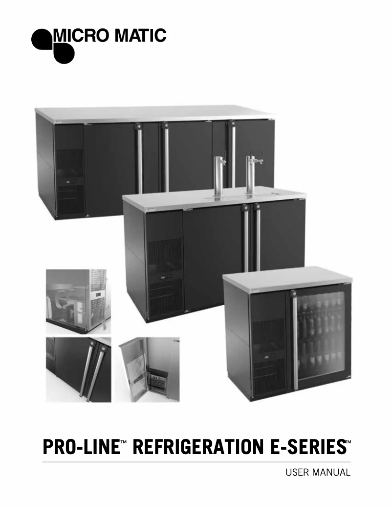 Page 1 de la notice Manuel d'utilisation et d'entretien Micro Matic MDD58-E