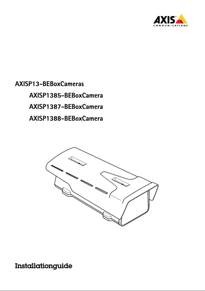 Image de la première page du manuel de l'appareil P1387-BE