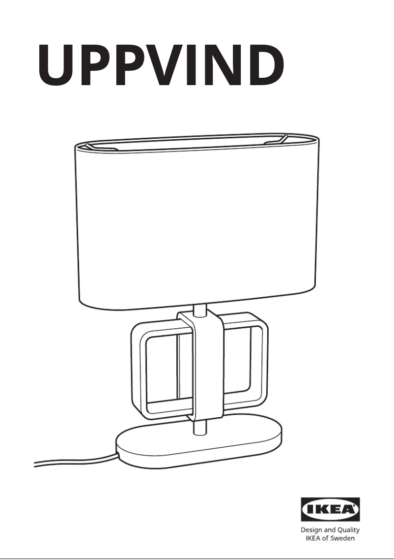 Page 1 de la notice Manuel utilisateur Ikea UPPVIND 204.831.63