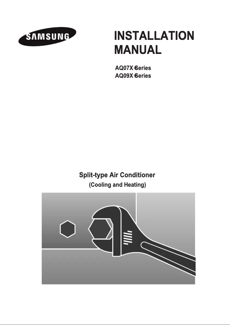 Page n°1 - Guide d'installation Samsung AQ07XLX